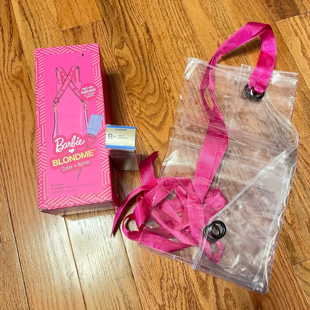 Limited Barbie blonde me clear vinyl with Barbie pink straps & violet tone color